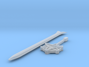 Megazord Lightspeed Sword in Clear Ultra Fine Detail Plastic