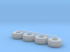 HO scale Heavy Equipment Tires in Clear Ultra Fine Detail Plastic