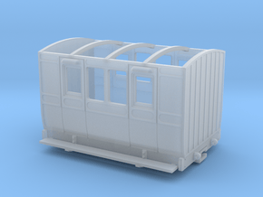 NWNGR 4w coach (009 scale) in Clear Ultra Fine Detail Plastic