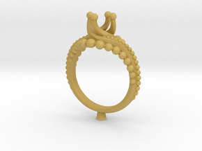 Ic9-B2- Engagement Ring in Tan Fine Detail Plastic