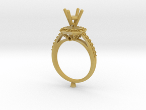 CC3-Engagement Ring With  Separated Parts- Printed in Tan Fine Detail Plastic