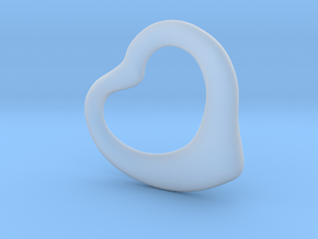Open Heart Pandent, super jumbo in Clear Ultra Fine Detail Plastic