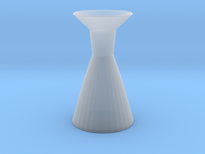 Neck vase in Clear Ultra Fine Detail Plastic