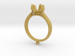 CC60-Engagement Ring Printed Wax in Tan Fine Detail Plastic