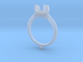 CC60-Engagement Ring Printed Wax in Clear Ultra Fine Detail Plastic