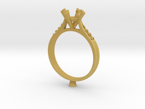 CC27-Engagement Ring Printed Wax. in Tan Fine Detail Plastic