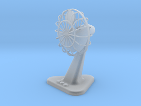 Fan with Stand 41mm hight ( Scale model ) in Clear Ultra Fine Detail Plastic