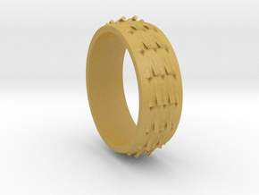 RidgeBack Ring Size 6 in Tan Fine Detail Plastic