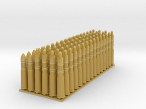 ETS35D02 - 90x 37 mm SA38 Rounds [1/35] in Tan Fine Detail Plastic