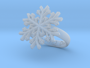 Snowflake Ring 1 d=16mm h35d16 in Clear Ultra Fine Detail Plastic