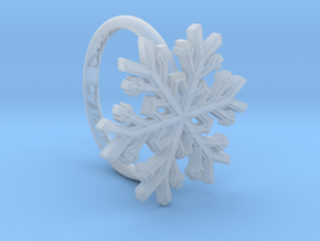 Snowflake Ring 1 d=16mm h21d16 in Clear Ultra Fine Detail Plastic