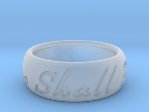 This Too Shall Pass ring size 12 in Clear Ultra Fine Detail Plastic