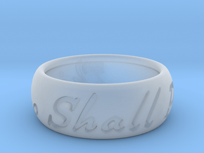 This Too Shall Pass ring size 11 1/2 in Clear Ultra Fine Detail Plastic