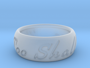 This Too Shall Pass ring size 11 in Clear Ultra Fine Detail Plastic