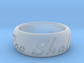 This Too Shall Pass Size ring size 10 1/2 in Clear Ultra Fine Detail Plastic