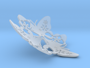 Butterfly Bowl 1 - d=13cm in Clear Ultra Fine Detail Plastic