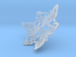 Butterfly Bowl 1 - d=10cm in Clear Ultra Fine Detail Plastic