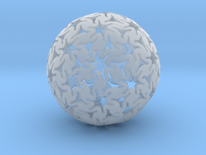 TriHex Sphere in Clear Ultra Fine Detail Plastic
