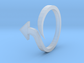 Arrow Ring (Size 6) in Clear Ultra Fine Detail Plastic