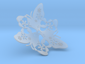Butterfly Bowl 1 - d=16cm in Clear Ultra Fine Detail Plastic
