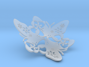 Butterfly Bowl 1 - d=12cm in Clear Ultra Fine Detail Plastic