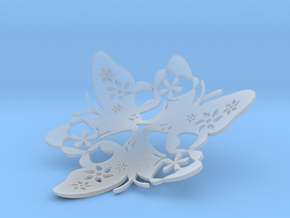 Butterfly Bowl 1 - d=11cm in Clear Ultra Fine Detail Plastic