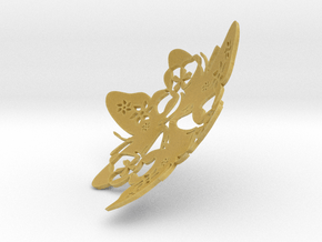 Butterfly Bowl 1 - d=20cm in Tan Fine Detail Plastic