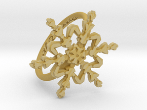 Snowflake Ring 2 d=17mm h21d17 in Tan Fine Detail Plastic