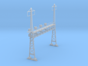 CATENARY PRR LATTICE SIG 4 TRACK 2 PHASE N SCALE  in Clear Ultra Fine Detail Plastic