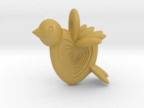 Valentine Bird in Tan Fine Detail Plastic