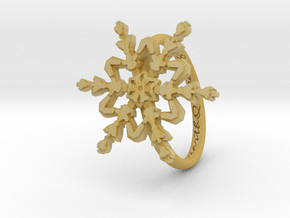Snowflake Ring 2 d=16.5mm h21d165 in Tan Fine Detail Plastic