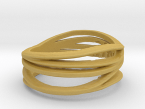 Simple Classy Ring Size 11 in Tan Fine Detail Plastic