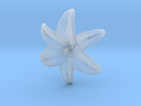Lily Blossom (small) in Clear Ultra Fine Detail Plastic