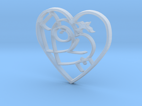Love...when two hearts beat as one! in Clear Ultra Fine Detail Plastic