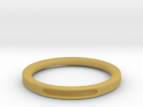 Simple hole ring in Tan Fine Detail Plastic