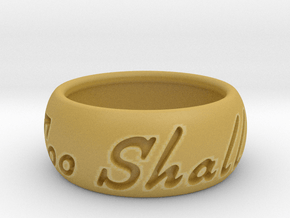 This Too Shall Pass ring size 8.5 in Tan Fine Detail Plastic
