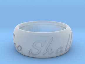 This Too Shall Pass ring size 8.5 in Clear Ultra Fine Detail Plastic
