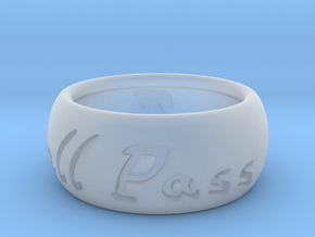 This Too Shall Pass ring size 7 in Clear Ultra Fine Detail Plastic