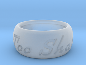 This Too Shall Pass ring size 6.5 in Clear Ultra Fine Detail Plastic