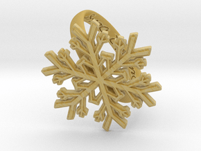 Snowflake Ring 1 d=19.5mm h35d195 in Tan Fine Detail Plastic