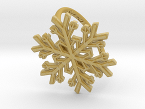 Snowflake Ring 1 d=19.5mm h21d195 in Tan Fine Detail Plastic