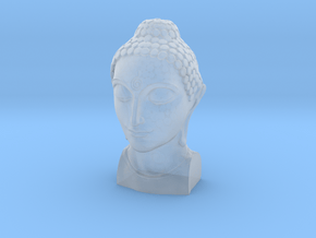 Bust of Buddha in Clear Ultra Fine Detail Plastic
