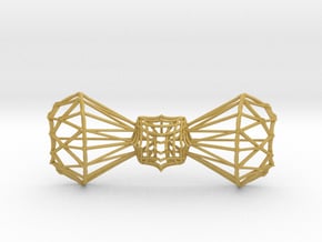 Bow tie / Tie Diamond Butterfly in Tan Fine Detail Plastic