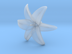 Lily Blossom (large) in Clear Ultra Fine Detail Plastic
