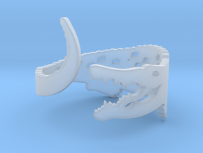 Crocodile Ring in Clear Ultra Fine Detail Plastic