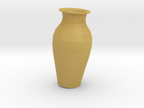 7in tall Replica Kutani Vase in Tan Fine Detail Plastic
