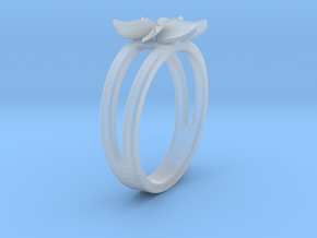 Flower Ring All Sizes in Clear Ultra Fine Detail Plastic: 5 / 49