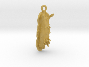 Doris the Nudibranch Pendant in Tan Fine Detail Plastic