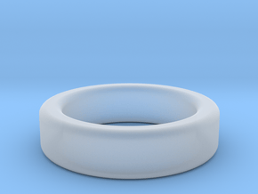 Ring Size 8 (filleted) in Clear Ultra Fine Detail Plastic