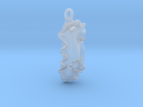 Becia the Nudibranch Pendant in Clear Ultra Fine Detail Plastic